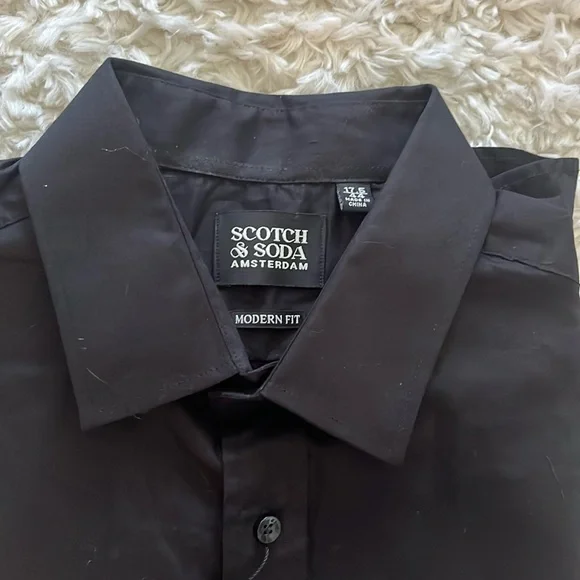 Scotch & Soda Black Long-Sleeve Dress Shirt - Picture 7 of 8